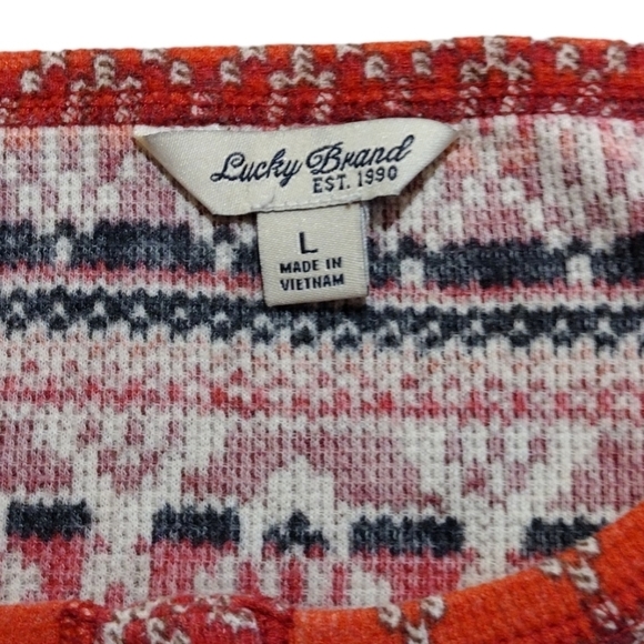 LUCKY Brand Waffle Knit 5 Snap Jersey - Picture 5 of 5